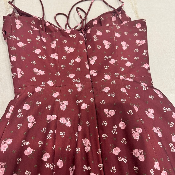 House of CB Carina Wine Dress - Picture 6 of 9